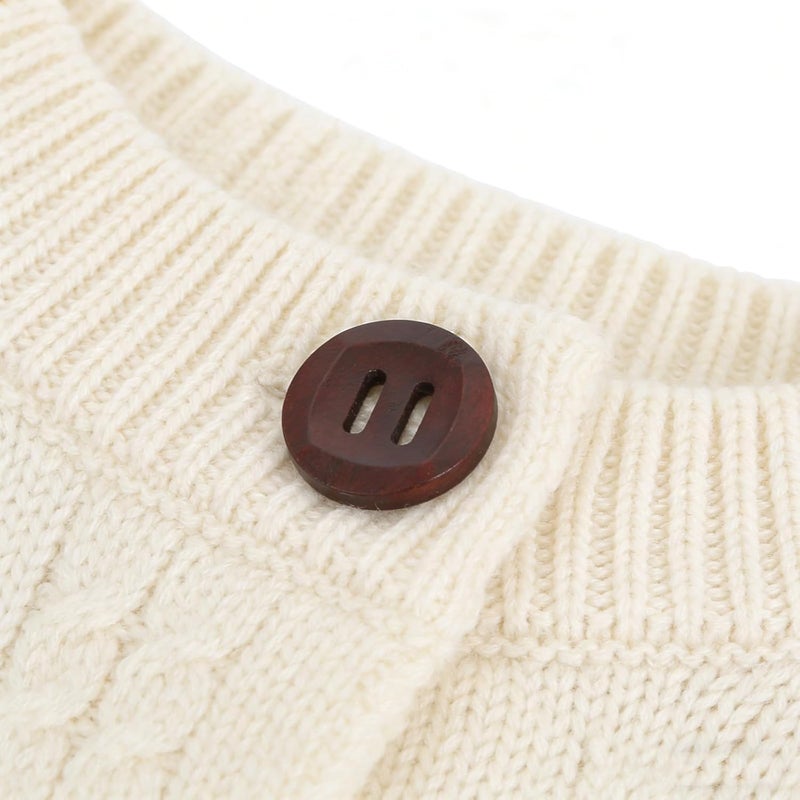 50pcs Flatback Wooden Buttons - Decorative Buttons for DIY Sewing & Wood Craft Clothes Accessories, Decorative Craft Fastener for Coat Sweaters 30MM/1" - Image 4