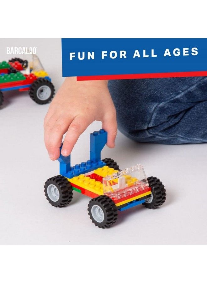 Barcaloo - 144 Piece Building Bricks Kit Wheel Tire Axle & Windshield Pieces Car Accessories Building Block Set Accessories Kit For Boys And Girls Compatible With All Major Brands - Image 1