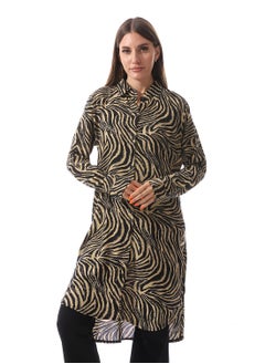 Women Tiger Long Blouse And Long Sleeves
