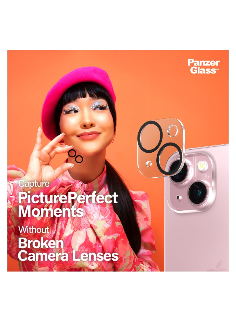 PanzerGlass™ واقي عدسة الكاميرا PicturePerfect لهاتف Apple iPhone 15 | 15 Plus - حماية وحفظ والتقاط لحظات لا تنسى - Image 3