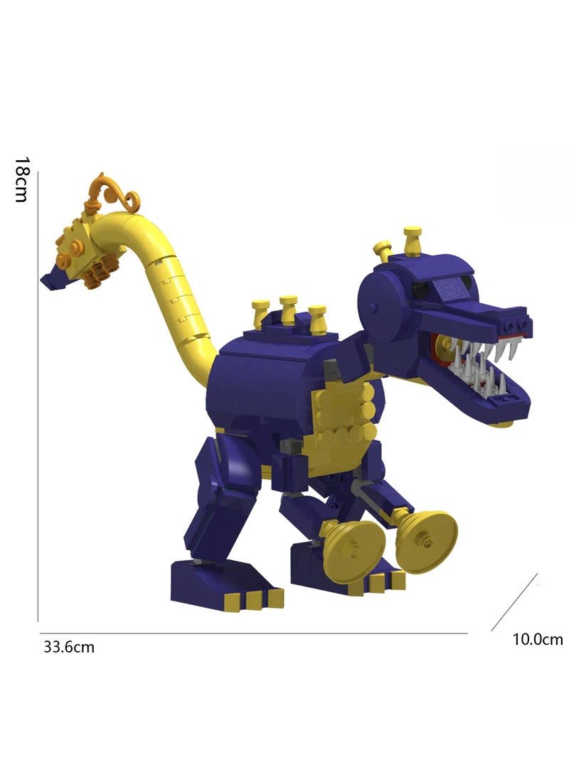 General Bobby's Playtime 4 Purple Saxosauron Building Blocks Kids Assembling Animal Dinosaur Toy Table Ornaments  - Image 3