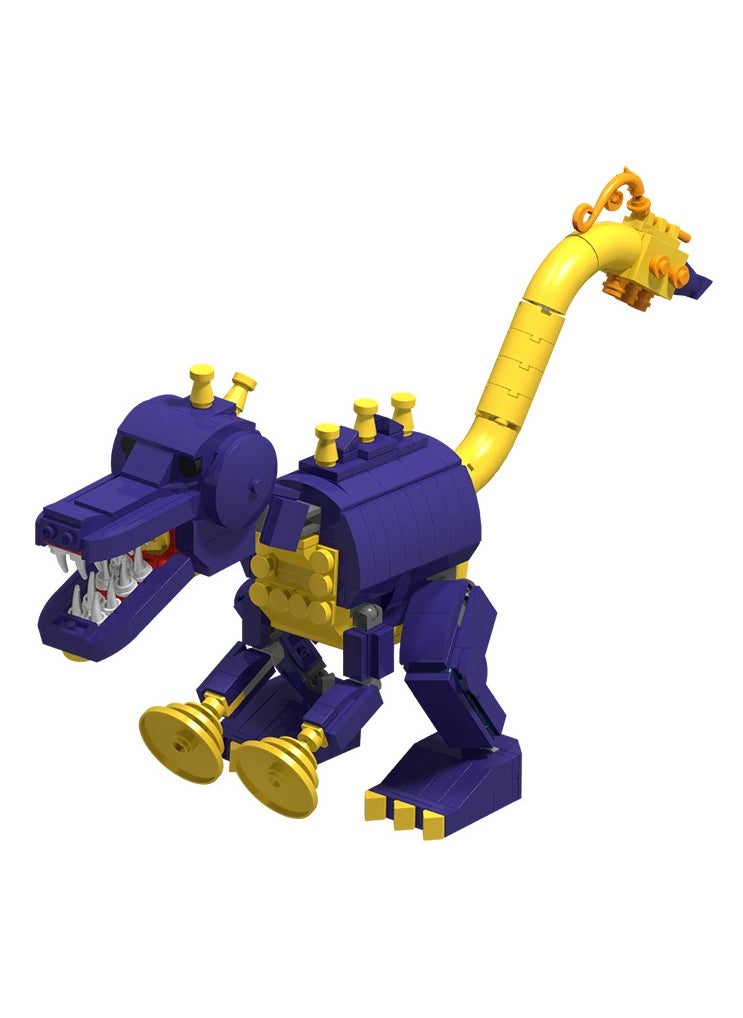 General Bobby's Playtime 4 Purple Saxosauron Building Blocks Kids Assembling Animal Dinosaur Toy Table Ornaments  - Image 1