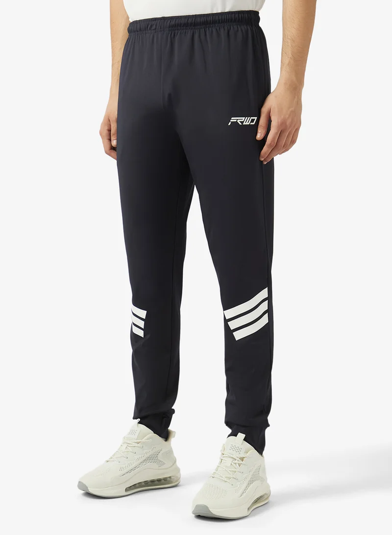 FRWD Regular Fit Joggers With 3 Strips Print