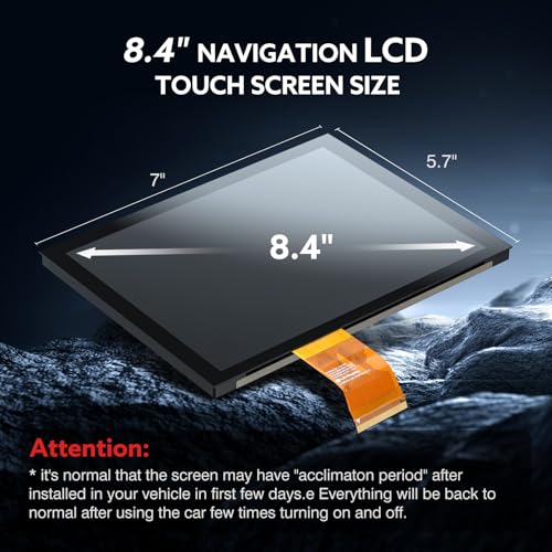 WonVon 8.4" Uconnect Touch Screen 4C UAQ LCD Monitor Radio Navigation Compatible for Jeep Dodge RAM Chrysler 2017-2021 Radio Navigation New OEM Replace LA084X01(SL)(02) - Image 5