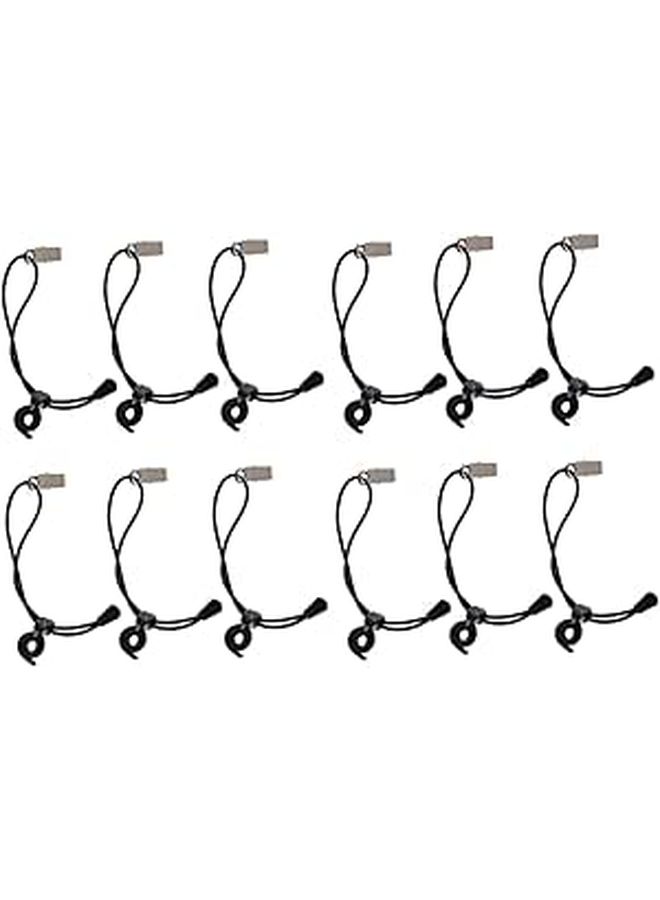 12 Pieces Adjustable Elastic Photography Clips Backdrop Clamps Windproof Fixed Pegs For Photo Studio Background Support Black - Image 1