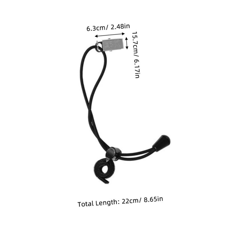 12 Pieces Adjustable Elastic Photography Clips Backdrop Clamps Windproof Fixed Pegs For Photo Studio Background Support Black - Image 3