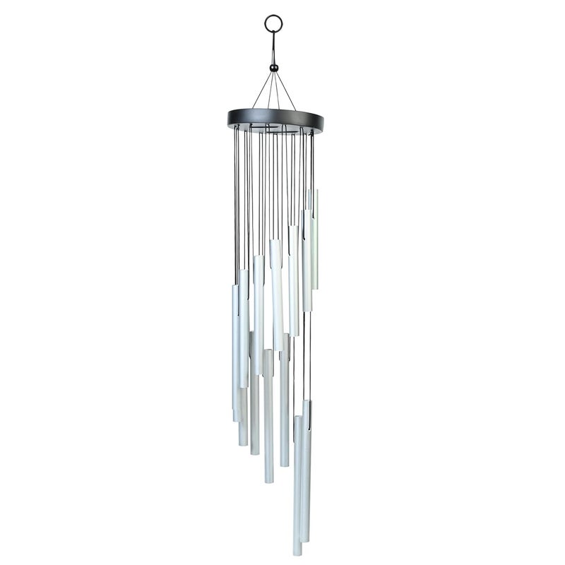 ZAICUS Wind Chime, Windchime for Home, Balcony, Garden, Patio - Home Decor Items (Silver) SHome Outdoor & Indoor Use – Metal Hanging Bell Windchime - Image 4