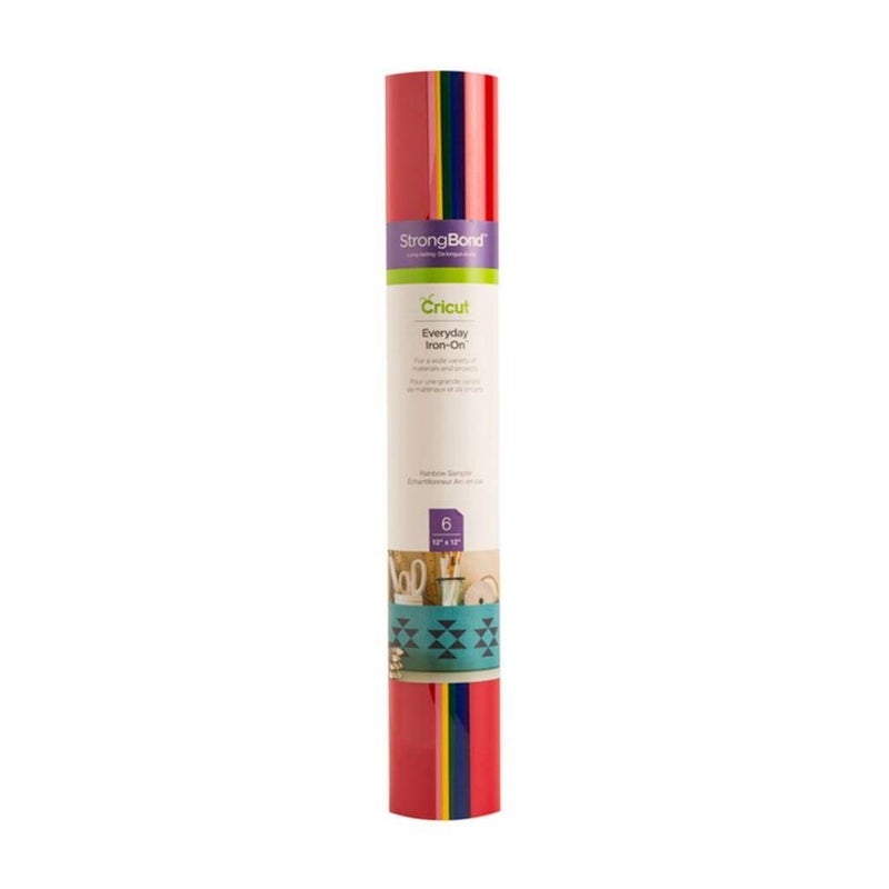 Cricut Everyday Iron-On Rainbow Sampler Air 2 Maker Machine 12X12(6)