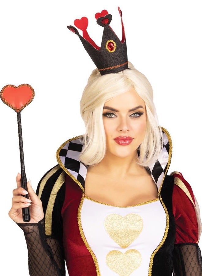 Leg Avenue Women's Crown and Scepter Costume Accessory, Black/Red, One size - Image 1