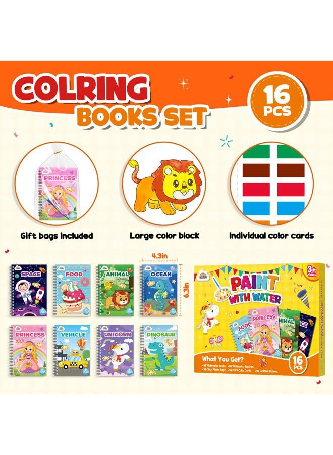 ZMLM 16 Water Coloring Books for Kids Party Favors - Bulk Mini Coloring Books for Kids Ages 4-8,Small Birthday Goodie Bag Stuffers School Return Gift Art Crafts Classroom Prizes - Image 4