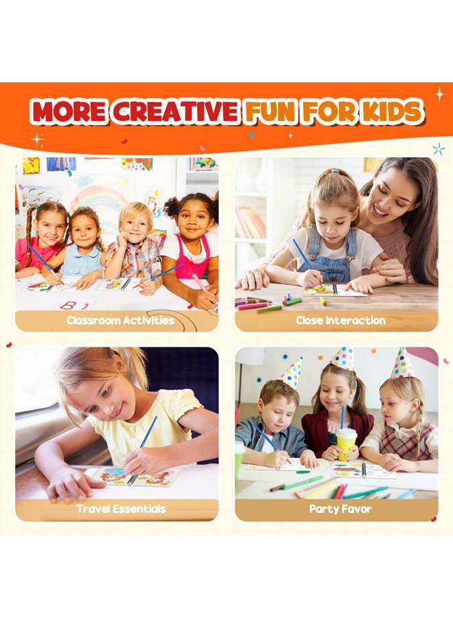ZMLM 16 Water Coloring Books for Kids Party Favors - Bulk Mini Coloring Books for Kids Ages 4-8,Small Birthday Goodie Bag Stuffers School Return Gift Art Crafts Classroom Prizes - Image 5