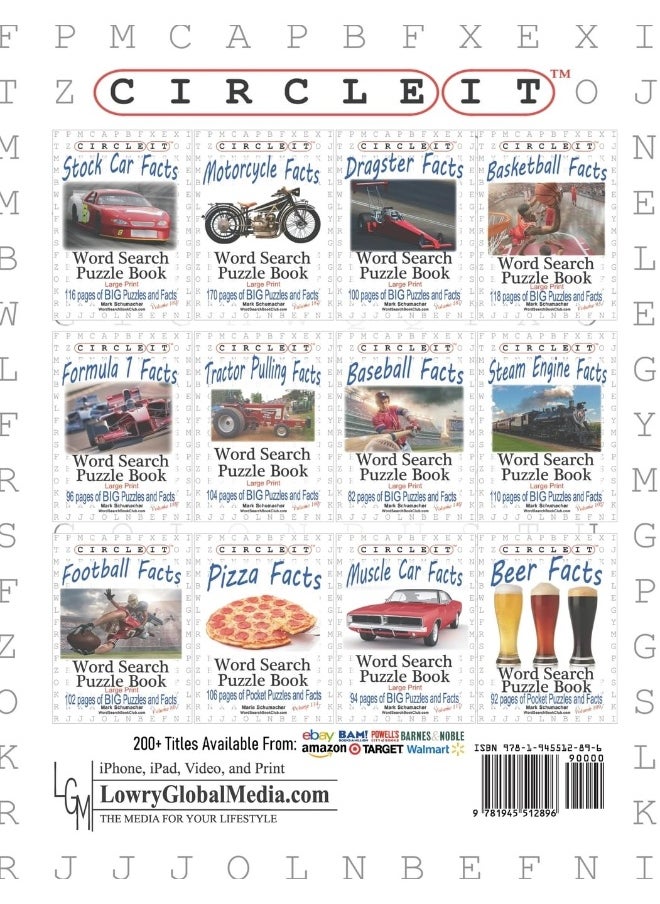 Circle It, Stock Car Facts, Word Search, Puzzle Book  - Image 2