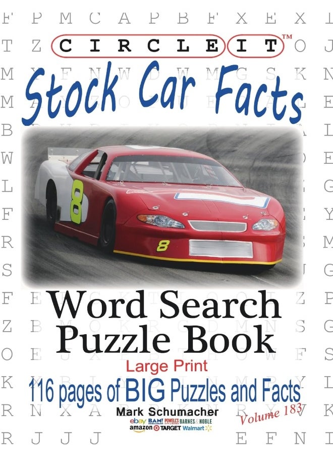 Circle It, Stock Car Facts, Word Search, Puzzle Book  - Image 1