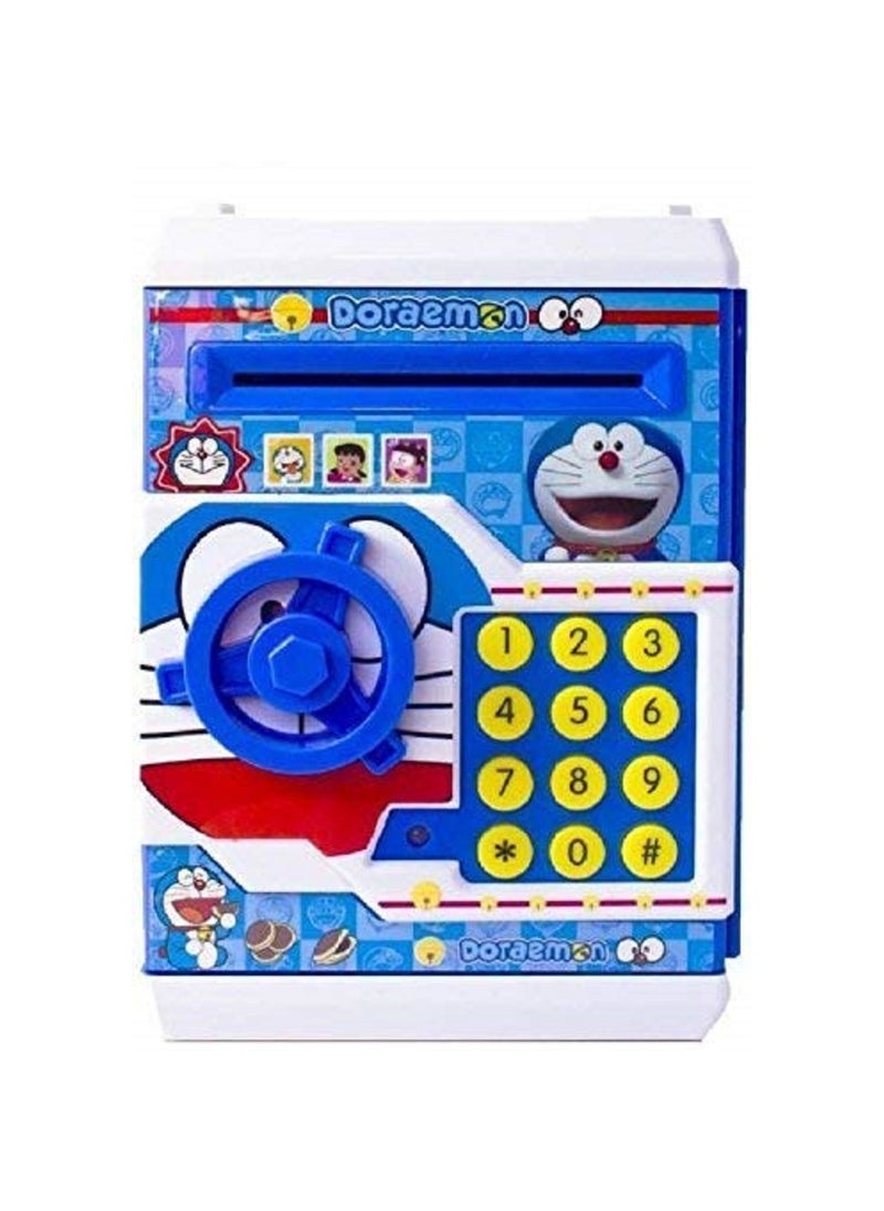 Electronic ATM for Kids Cash Coin Safe Box with Password Code Automatic Grab Bill Door Opening Fingerprint Unlock Simulation for Children Best Gifts Toys for Girls  - Image 5