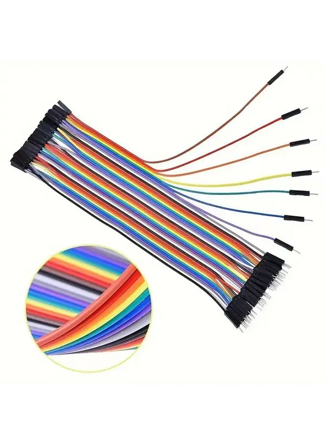 40 Pin Dupont Cable 7.87 Inch F F M M M F For Arduino DIY Kit - Image 3