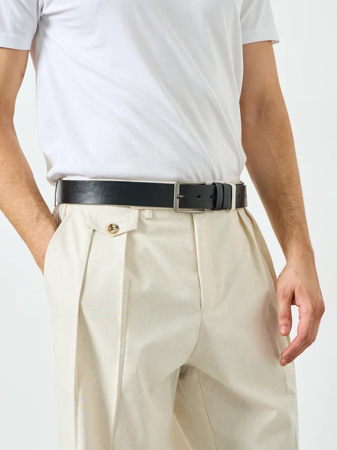 Styli  Styli Men Square Buckle Casual Belt for Men | Best Price UAE