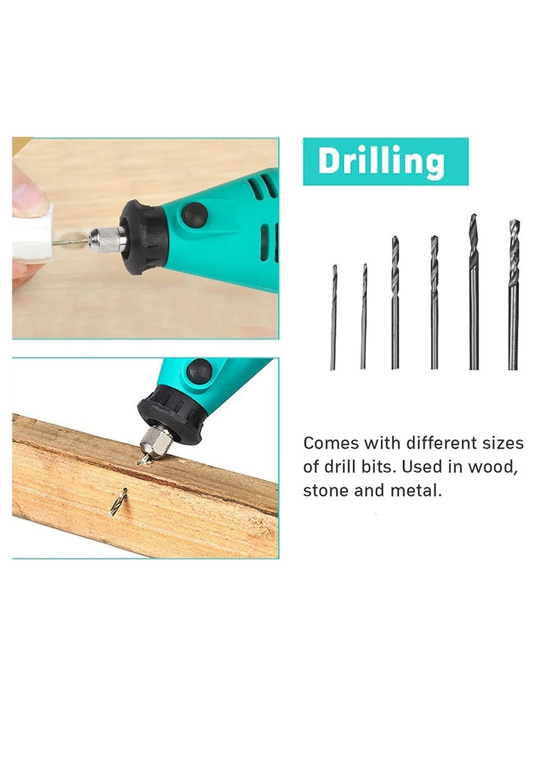 BONAI - DIE Grinder Kit Rotary Tool Kit with Multiport Keyless Chuck and Flex Shaft 211pcs Accessories Variable Speed 130W Electric Drill Set for Grinding Engraving Crafting Projects and DIY Creations - Image 1