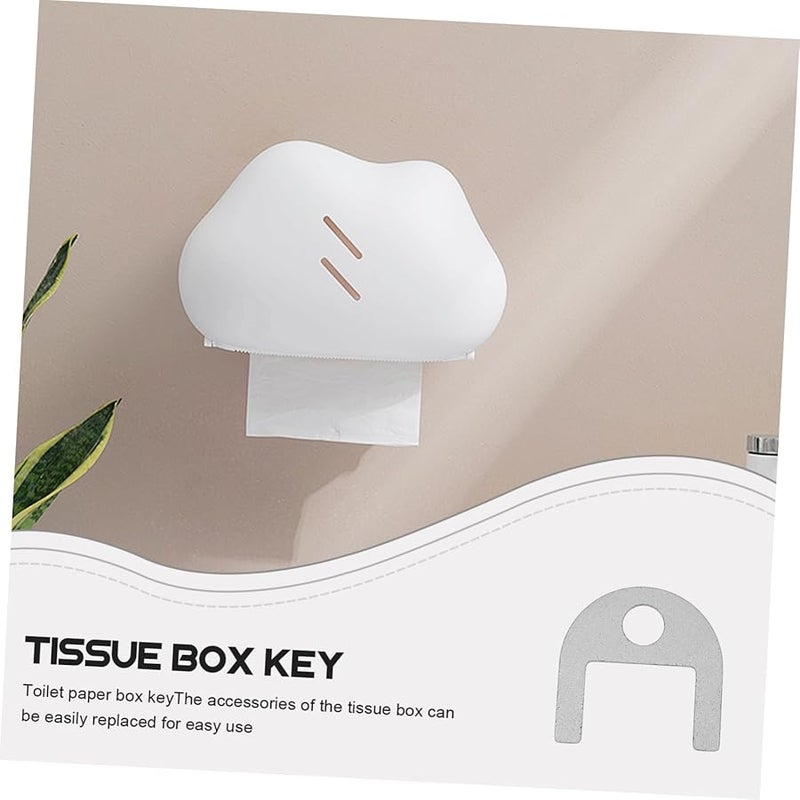 Stainless Steel Key Shaped Tissue Box Holder Paper Roll Dispenser - Image 5