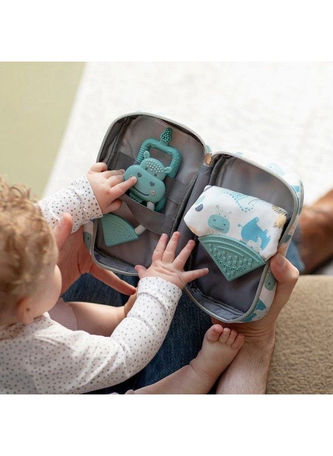 Teething Survival Kit. Includes 1 X Teething Dribble Bib 1 X Baby Teething Toy & 1 X Flexibrush Baby'S Starter Toothbrush. Combat Your Babies Teething Troubles Today