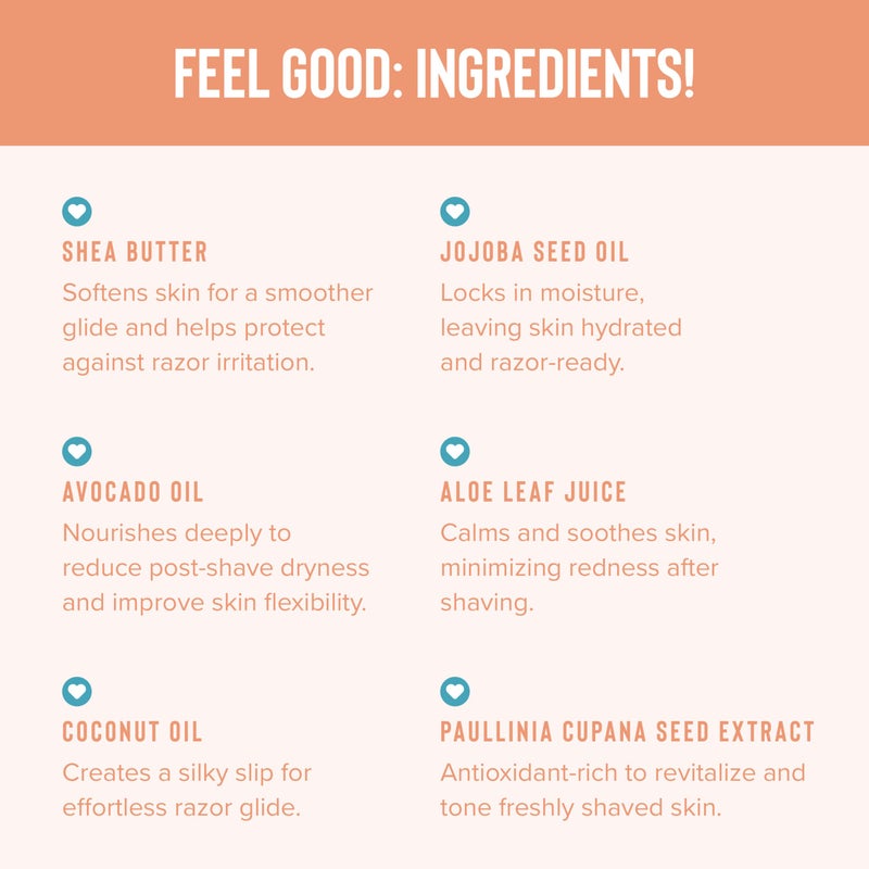 Coochy Ultra Hydrating Shaving Cream | Prevents Irritation, Bumps & Dry Skin | Doubles as Hair Conditioner | Coconut Oil, Tea Tree Oil, Jojoba Oil, Shea Butter & Aloe Vera | Mango Coconut 8.5oz/250mL - Image 4