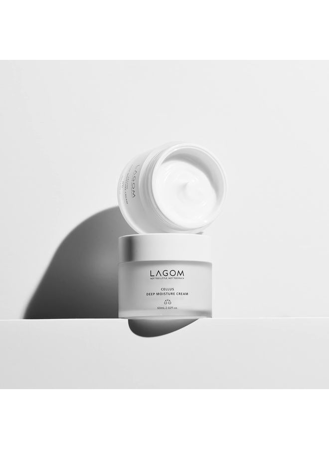 LAGOM Cellus Deep Moisture Cream Natural Moisturizer with Ceramide and D-Panthenol (B5) Smooth, Hydrating, Nourishing Protecting Cream 2.02 Fl Oz - Image 3