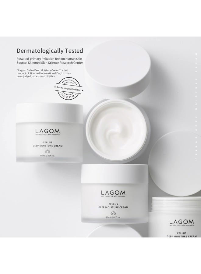 LAGOM Cellus Deep Moisture Cream Natural Moisturizer with Ceramide and D-Panthenol (B5) Smooth, Hydrating, Nourishing Protecting Cream 2.02 Fl Oz - Image 5