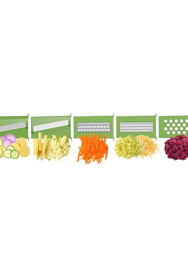 PARFAIT 8-in-1 Multifunctional Vegetable Chopper Green and Clear 1.3 L B840-C