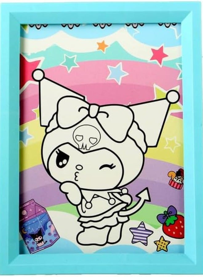 6 Watercolor Drawing Frame and Brush for Kids  - Image 1