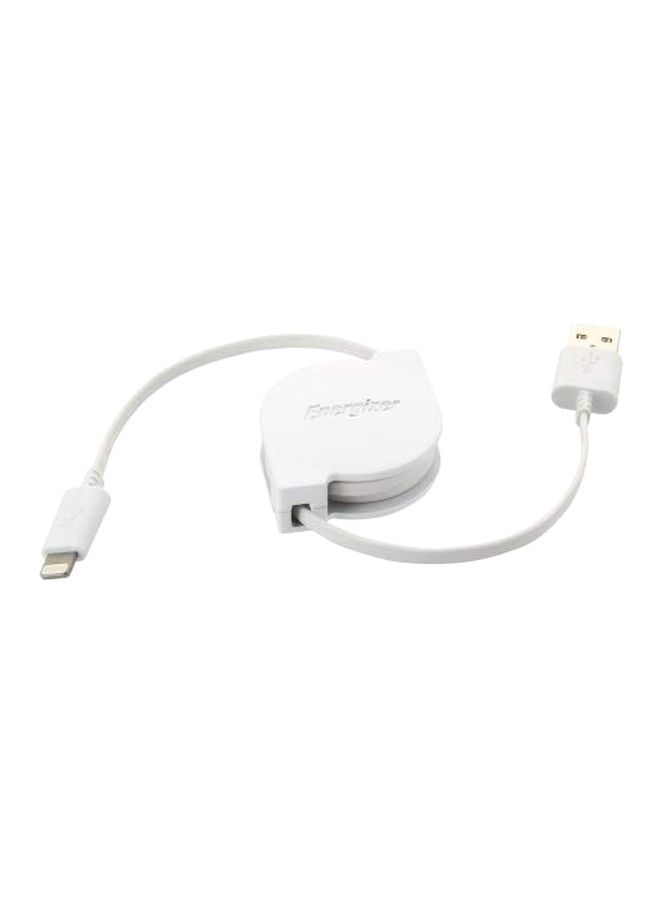 NIBEMINENT High Tech USB Retractable Cable White  - Image 1
