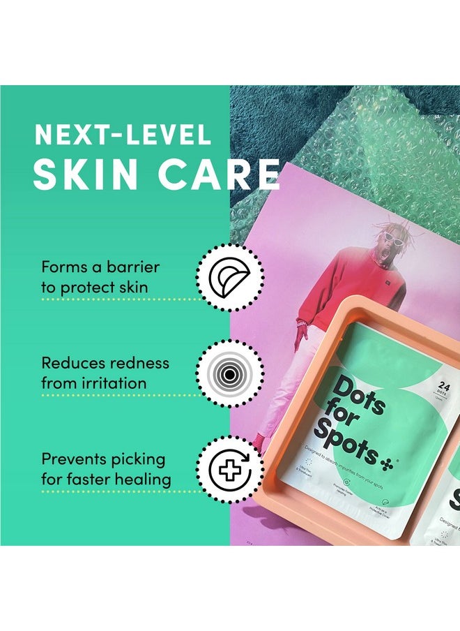 Dots for Spots Pimple Patches For Face Pack Of 60 Hydrocolloid Blemish Patch Invisible Zit Stickers Treatment For Face And Body Mighty Fastacting Vegan & Cruelty Free Korean Skin Care  - Image 4