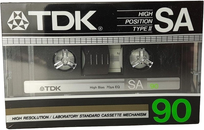TDK SA 90 minute Super High Resolution Type II Audio Cassette Tape - Image 1