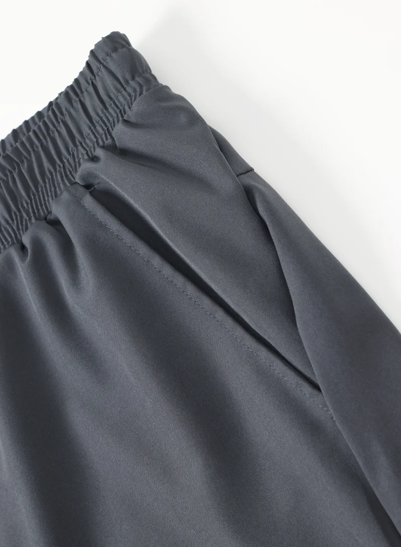 Kawn.yoga Gray Double Layer Shorts for Men | Best Price UAE