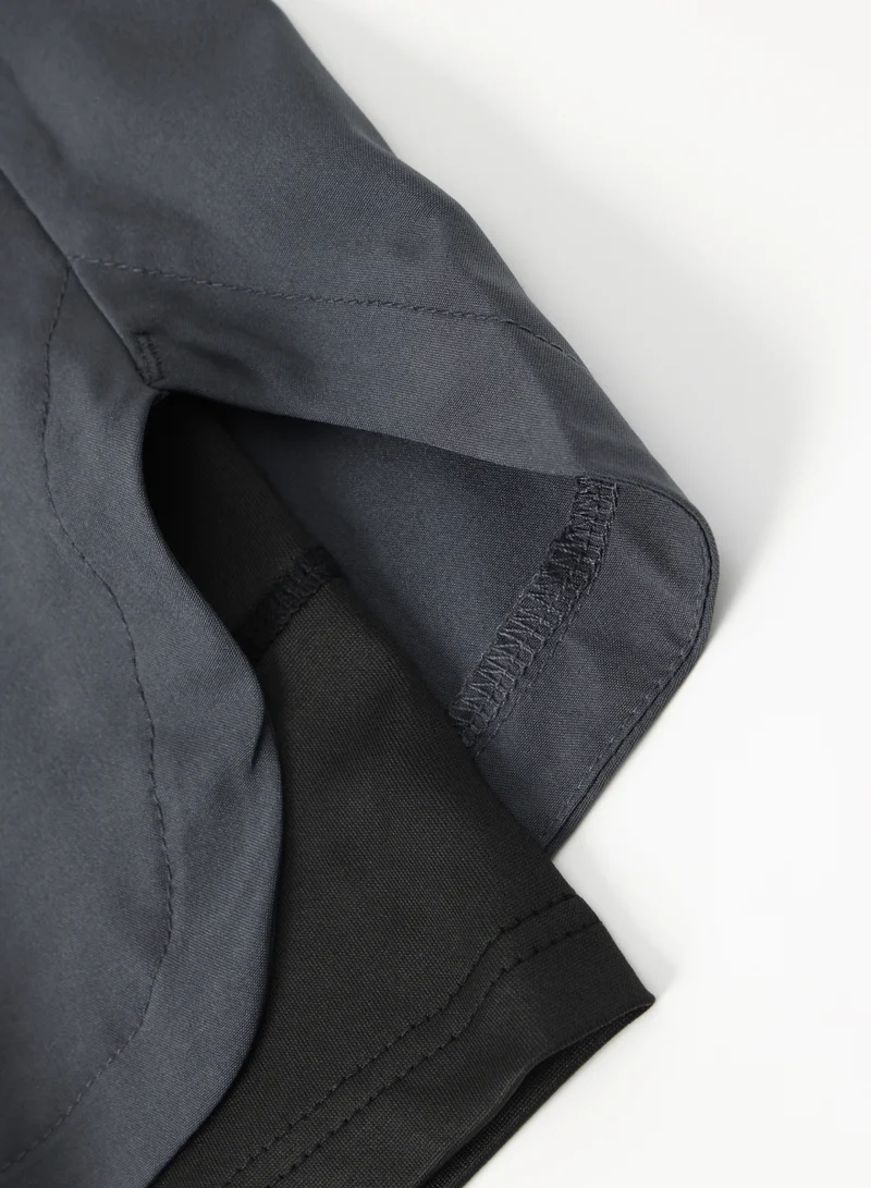 Kawn.yoga Gray Double Layer Shorts for Men | Best Price UAE