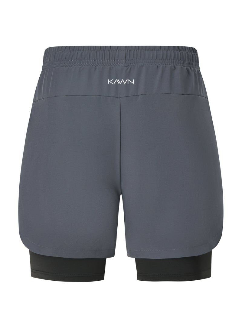 KAWN.YOGA Double Layer Shorts - Image 3