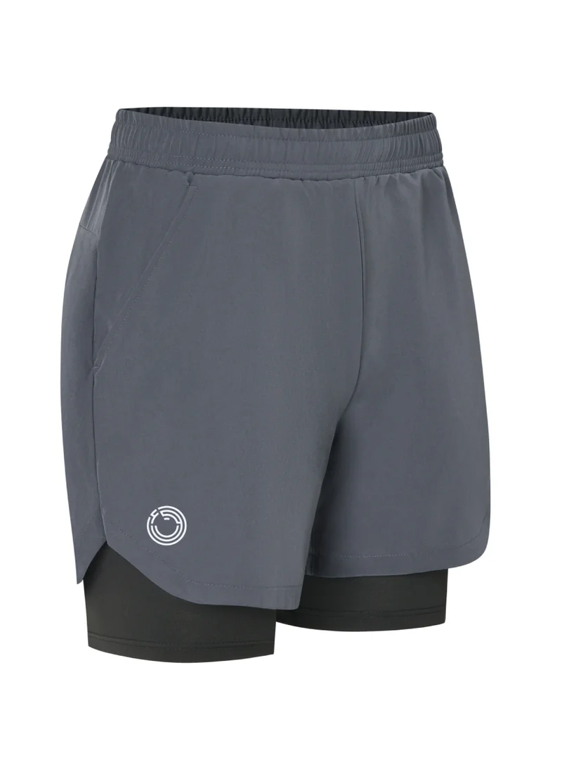 كون.يوغا Double Layer Shorts