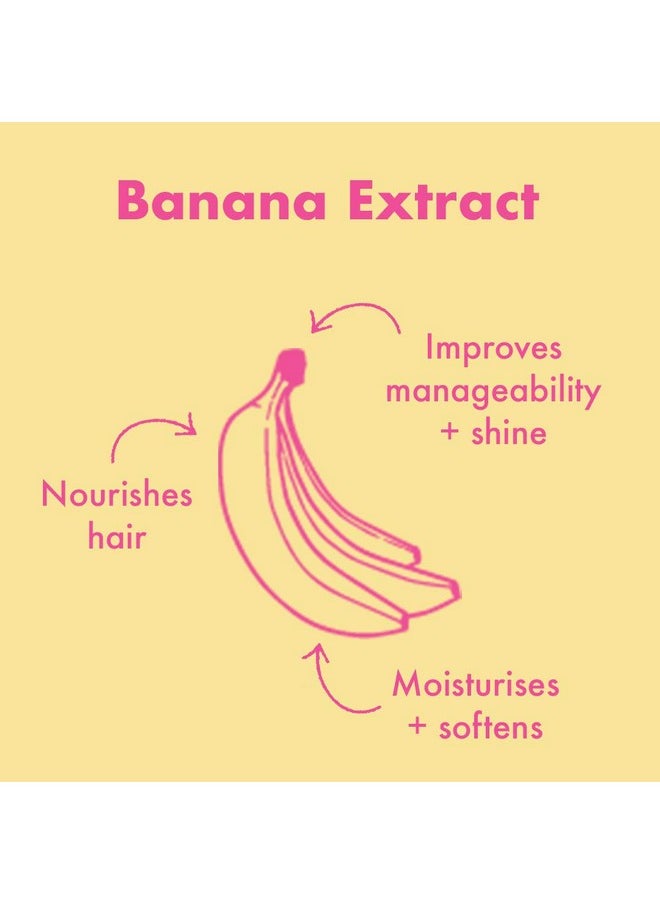 Umberto Giannini Banana Butter Nourishing Superfood Shampoo Vegan & Cruelty Free Moisturising Formula For Dry Textured Or Frizzy Hair  - Image 4