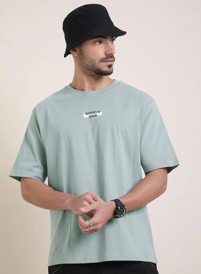 Difference of Opinion Men Oversized Short Sleeve Printed T-Shirt