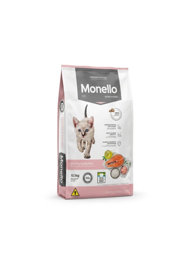 Monello Premium Kitten Dry Food | Salmon & Chicken - 10.1kg - Image 1