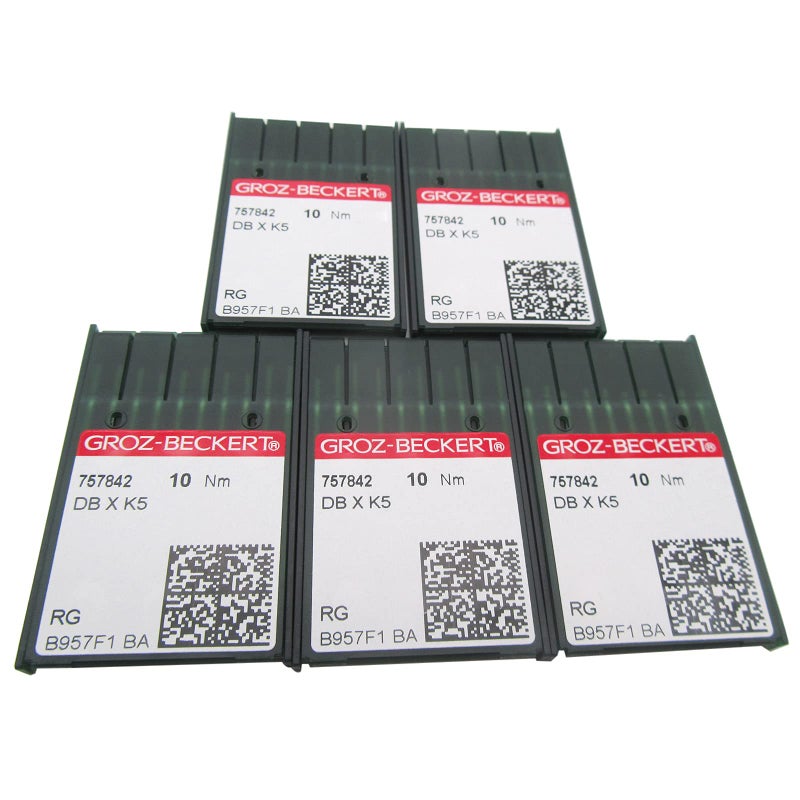 ckpsms 50PCS Groz Beckert DBXK5 Industrial Embroidery Machine Needles in CKPSMS Clear Plastic Box Compatible with/Replacement for Tajima Brand Barudan Brand SWF Brand (75/11) - Image 1