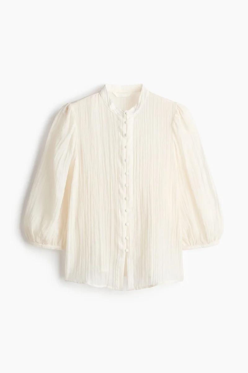 H&M  Balloon-sleeved blouse for Women | Best Price UAE