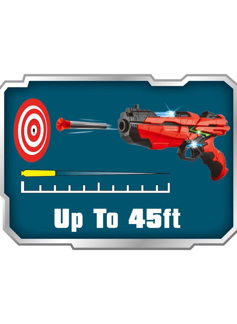Power Joy Power Joy Shooterz X Blaster-4 with 6 Foam Bullets with Lights, Assorted 1 Piece (Color May Vary) Battery Operated | Action Games | Interactive Game | Toy Blaster | Toy Gun Can shoot over 45 feet! | Gift for Kids and Adults  - Image 3