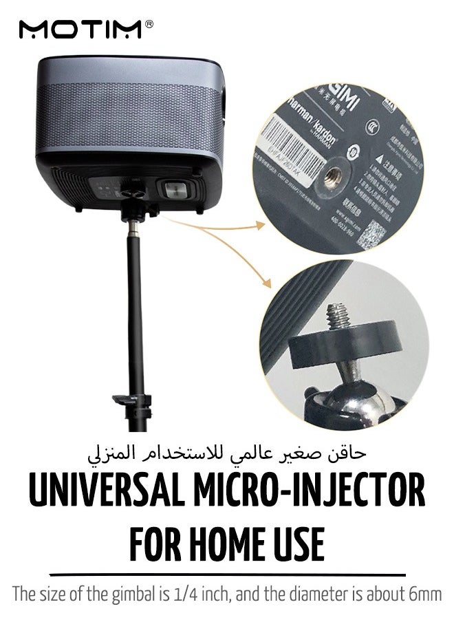 Motim - Projector Tripod Stand, Floor Tripod Stand, 360° Rotation Universal Adjustment Up to 170 CM Height, Foldable Stable Telescopic Support for Office Home Stage Studio Outdoor - Image 1