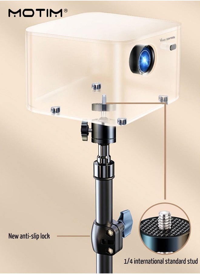Motim - Projector Tripod Stand, Floor Tripod Stand, 360° Rotation Universal Adjustment Up to 170 CM Height, Foldable Stable Telescopic Support for Office Home Stage Studio Outdoor - Image 1