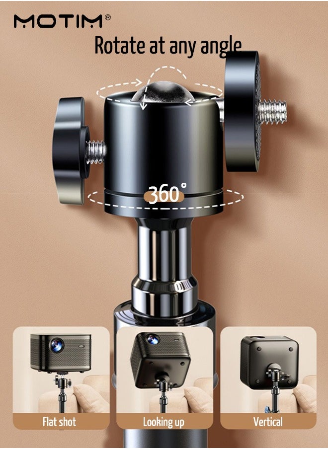 Motim - Projector Tripod Stand, Floor Tripod Stand, 360° Rotation Universal Adjustment Up to 170 CM Height, Foldable Stable Telescopic Support for Office Home Stage Studio Outdoor - Image 1