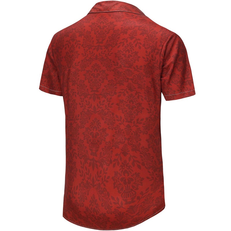 KYKU Mens Tropical Button Down Shirts Cool Hawaiian Shirt Floral, Red, XX-Large - Image 5