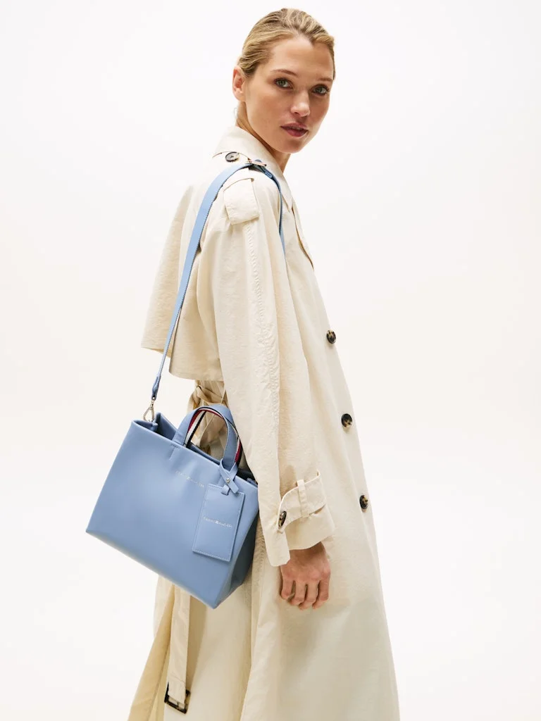 TOMMY HILFIGER Logo Detailed Top Handle Satchel