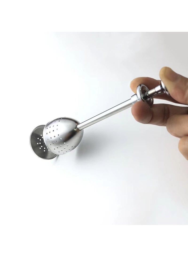 1PC Reusable Stainless Steel Tea Strainer Mesh Infuser Basket Loose Tea Leaf Infusers Herb Filter for Mug Teapot Teaware  - Image 4