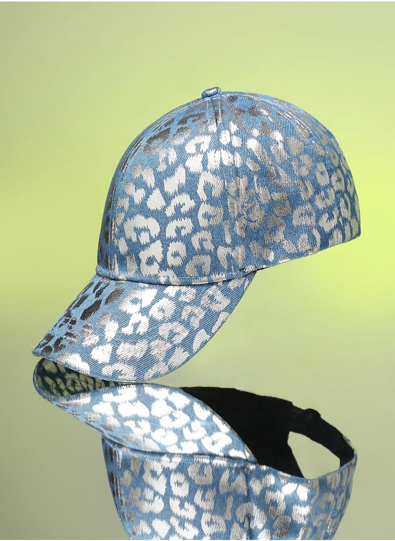 Haute Sauce Metallic Leopard Baseball Cap