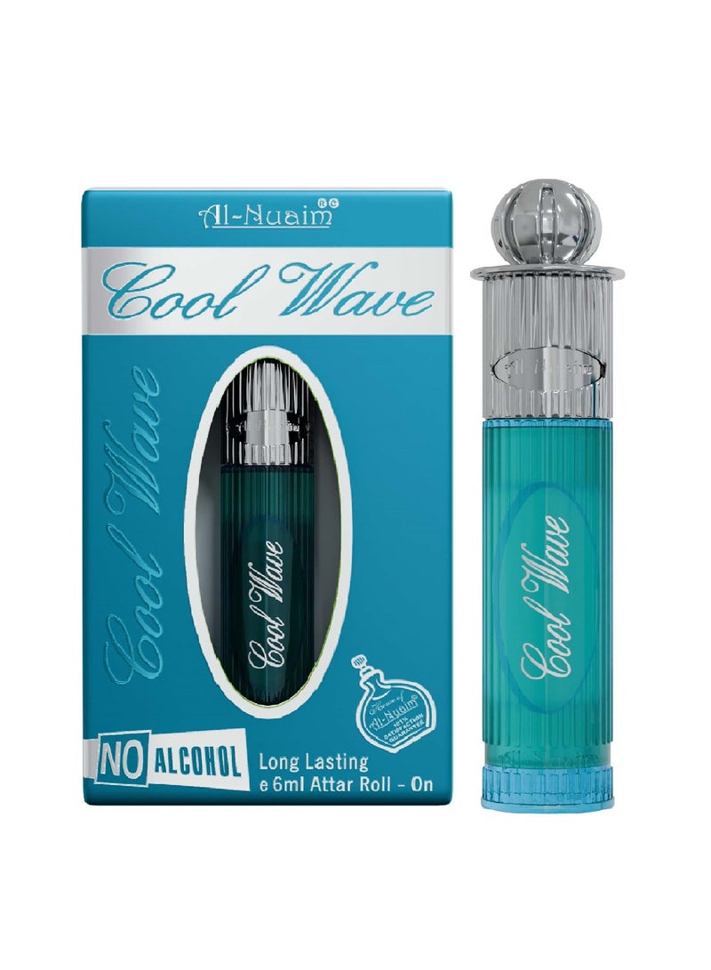 Al Nuaim Al-Nuaim Cool Wave Alcohol Free Attar Roll On for Men & Women - Pack of 4 (6ml Each) | Exquisite & Long Lasting Fragrance - Image 3