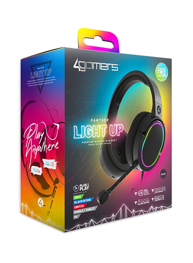4gamers 4GAMERS PANTHER LED HEADSET  - Image 2